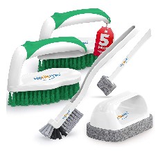 Scrub Brush Set of 3pcs - Cleaning Shower Scrubber with Ergonomic Hand –  Trazon Store