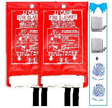 Emergency Fire Blanket - 40x40 [Fire Blankets + Hooks] – JJ CARE USA