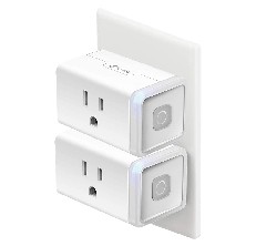 Outdoor Smart WiFi Timer Plug with One Grounded Outlet Compatible Function (2 Pack) BN-LINK