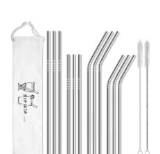 VEHHE Metal Straws Drinking Straws 10.5 Stainless Steel Straws