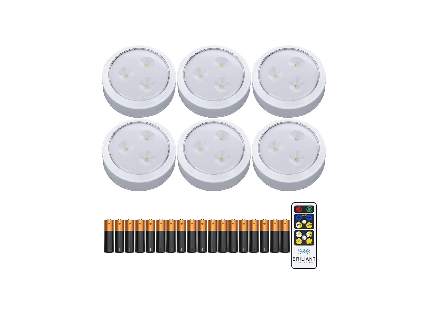 Brilliant Evolution LED White Wireless Under Cabinet Light with
