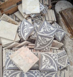 Repurposed Floor Tiles