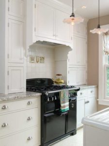 An Elegant White Kitchen in a Colonial Revival House