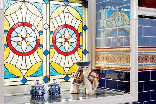 old house - Remove paint from stained glass windows - Home