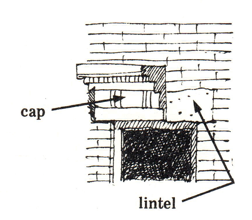 lintel and cap